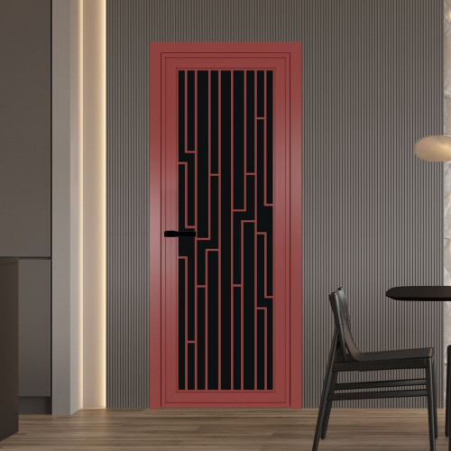 Межкомнатная дверь ProfilDoors 1 AGP Монохром черный триплекс профиль Красный антрацит Рисунок 5