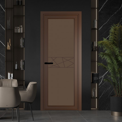 Межкомнатная дверь ProfilDoors 1 AGP Монохром гляссе триплекс профиль Деорэ Рисунок 1