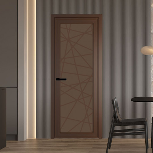 Межкомнатная дверь ProfilDoors 1 AGP Монохром гляссе триплекс профиль Деорэ Рисунок 4