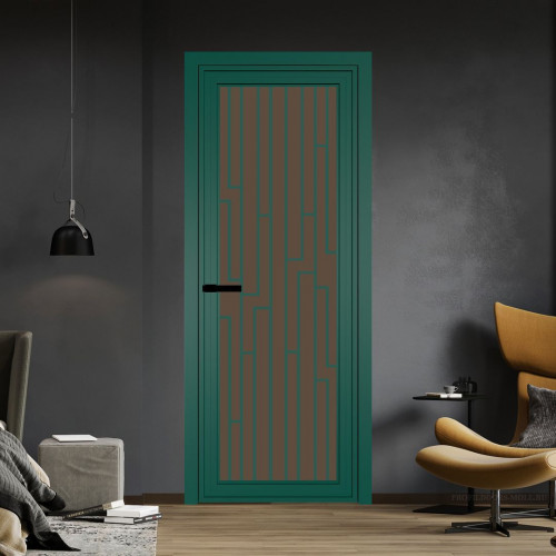 Межкомнатная дверь ProfilDoors 1 AGP Монохром гляссе триплекс профиль Зеленый воск Рисунок 5