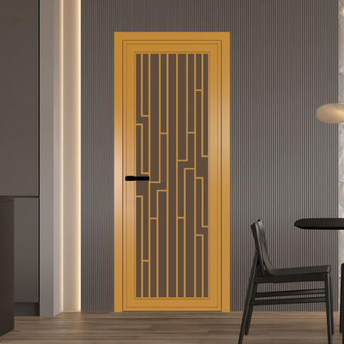 Межкомнатная дверь ProfilDoors 1 AGP Монохром гляссе триплекс профиль Золото Рисунок 5