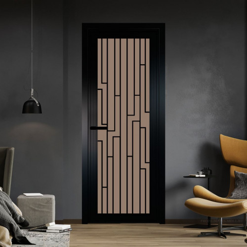 Межкомнатная дверь ProfilDoors 1 AGP Монохром капучино триплекс профиль Черный матовый Рисунок 5