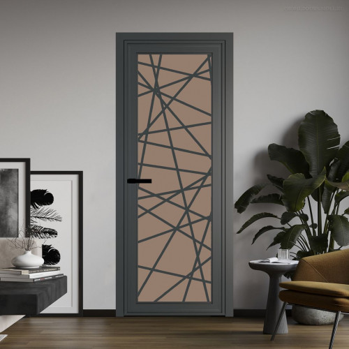 Межкомнатная дверь ProfilDoors 1 AGP Монохром капучино триплекс профиль Серая ночь Рисунок 4