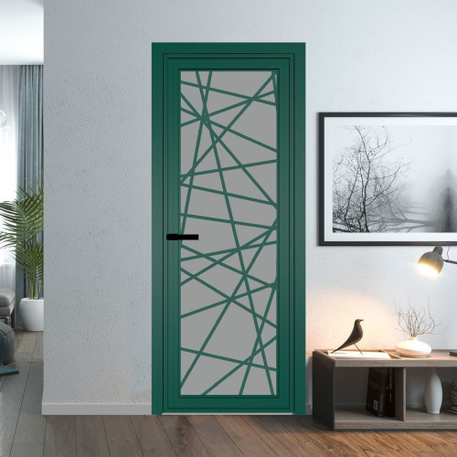 Межкомнатная дверь ProfilDoors 1 AGP Монохром серый триплекс профиль Зеленый воск Рисунок 4