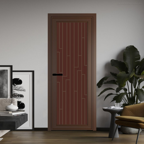 Межкомнатная дверь ProfilDoors 1 AGP Монохром шоколад триплекс профиль Деорэ Рисунок 5