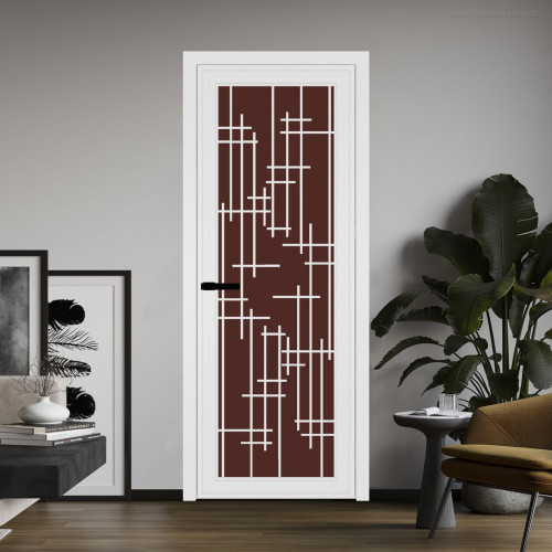 Межкомнатная дверь ProfilDoors 1 AGP Монохром шоколад триплекс профиль Вайт Рисунок 6