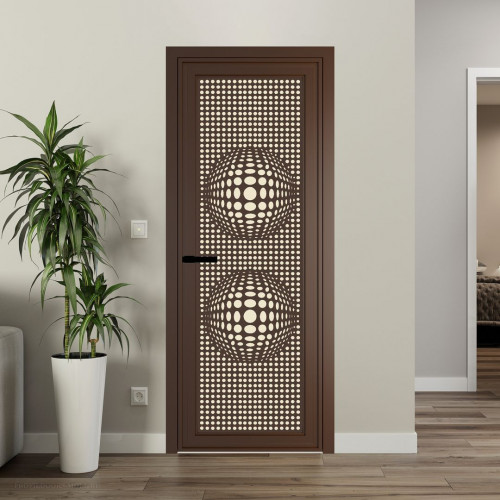 Межкомнатная дверь ProfilDoors 1 AGP Монохром жемчуг триплекс профиль Деорэ Рисунок 3