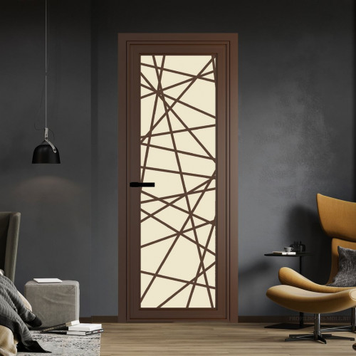 Межкомнатная дверь ProfilDoors 1 AGP Монохром жемчуг триплекс профиль Деорэ Рисунок 4