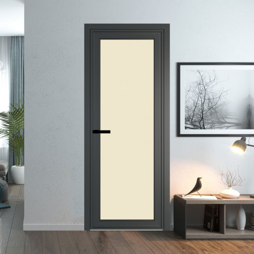 Межкомнатная дверь ProfilDoors 1 AGP Монохром жемчуг триплекс профиль Серая ночь Без рисунка