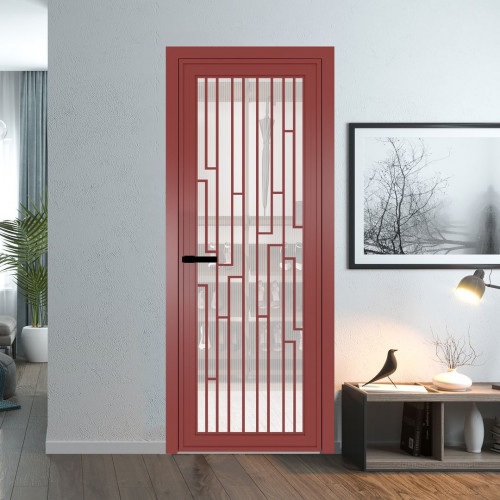 Межкомнатная дверь ProfilDoors 1 AGP Мору двухстороннее белое профиль Красный антрацит Рисунок 5