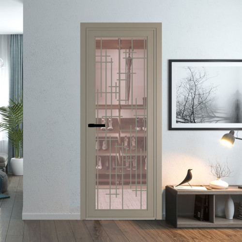 Межкомнатная дверь ProfilDoors 1 AGP Мору розовое профиль Никель матовый Рисунок 6