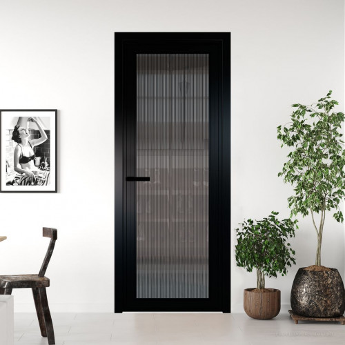 Межкомнатная дверь ProfilDoors 1 AGP Мору тонированное профиль Черный матовый Без рисунка