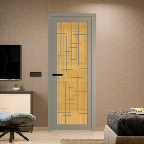 Межкомнатная дверь ProfilDoors 1 AGP Мору золото профиль Никель матовый Рисунок 6