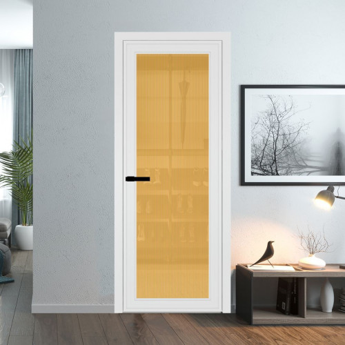 Межкомнатная дверь ProfilDoors 1 AGP Мору золото профиль Вайт Без рисунка