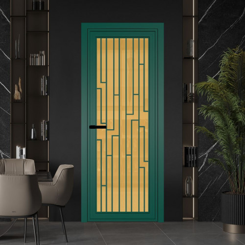 Межкомнатная дверь ProfilDoors 1 AGP Мору золото профиль Зеленый воск Рисунок 5