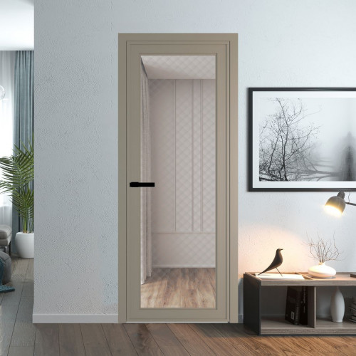 Межкомнатная дверь ProfilDoors 1 AGP Ромб серебро профиль Никель матовый Без рисунка