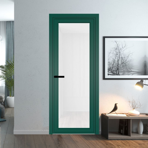 Межкомнатная дверь ProfilDoors 1 AGP Триплекс белый профиль Зеленый воск Без рисунка