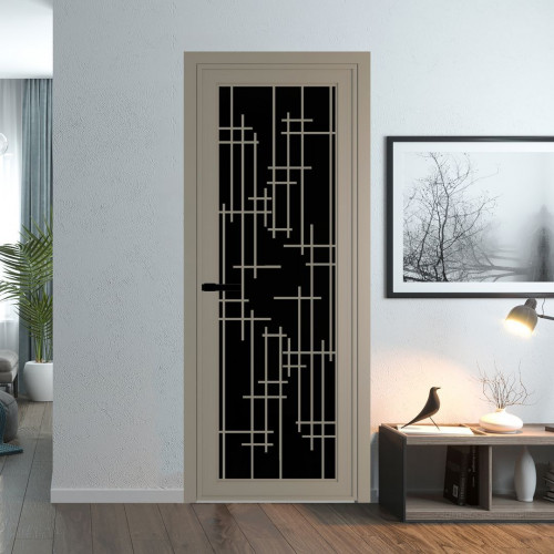 Межкомнатная дверь ProfilDoors 1 AGP Триплекс черный профиль Никель матовый Рисунок 6