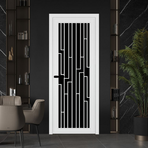 Межкомнатная дверь ProfilDoors 1 AGP Триплекс черный профиль Вайт Рисунок 5