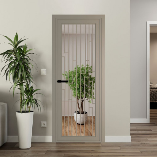 Межкомнатная дверь ProfilDoors 1 AGP Зеркало профиль Никель матовый Рисунок 5