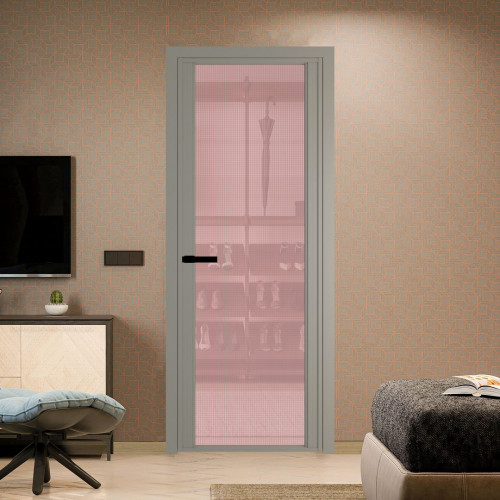 Межкомнатная дверь ProfilDoors 2 AGP Кризет розовое профиль Никель матовый