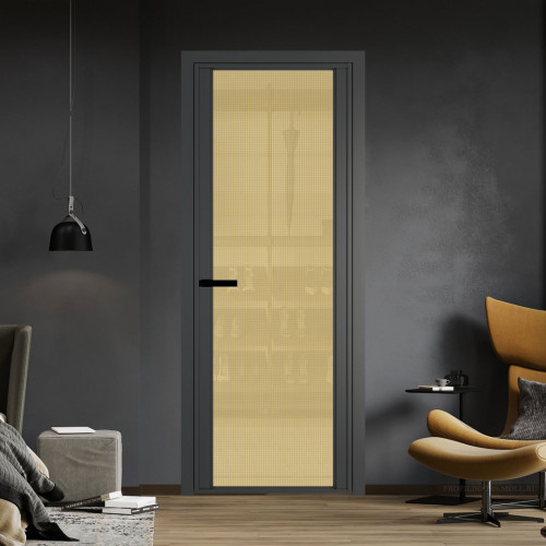 Межкомнатная дверь ProfilDoors 2 AGP Кризет золото профиль Серая ночь