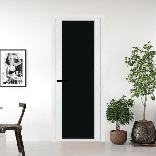 Межкомнатная дверь ProfilDoors 2 AGP Монохром черный триплекс профиль Вайт