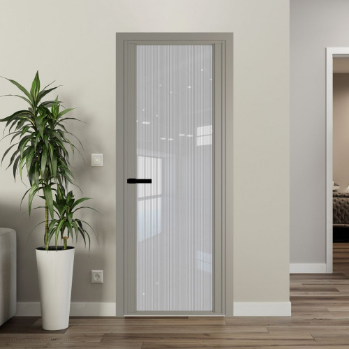 Межкомнатная дверь ProfilDoors 2 AGP Узор Страйп профиль Никель матовый
