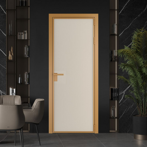 Межкомнатная дверь ProfilDoors 1 AP цвет Перламутр белый элегант профиль Золото