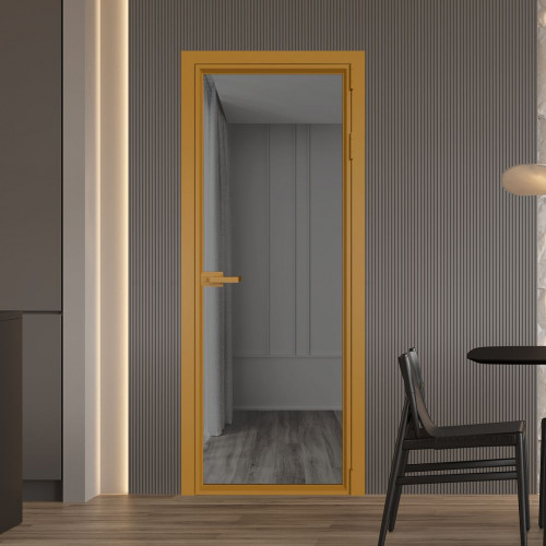 Межкомнатная дверь ProfilDoors 1 AV.O Комфорт серый профиль Золото