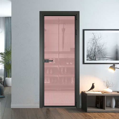 Межкомнатная дверь ProfilDoors 1 AV Кризет розовое профиль Серая ночь