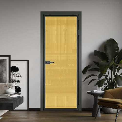 Межкомнатная дверь ProfilDoors 1 AV Кризет золото профиль Серая ночь