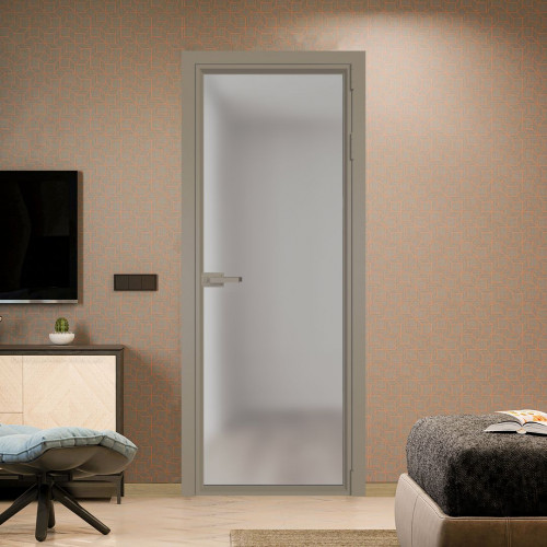 Межкомнатная дверь ProfilDoors 1 AV Матовое профиль Никель матовый