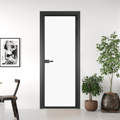 Межкомнатная дверь ProfilDoors 1 AV Монохром белый просветленный триплекс профиль Деорэ