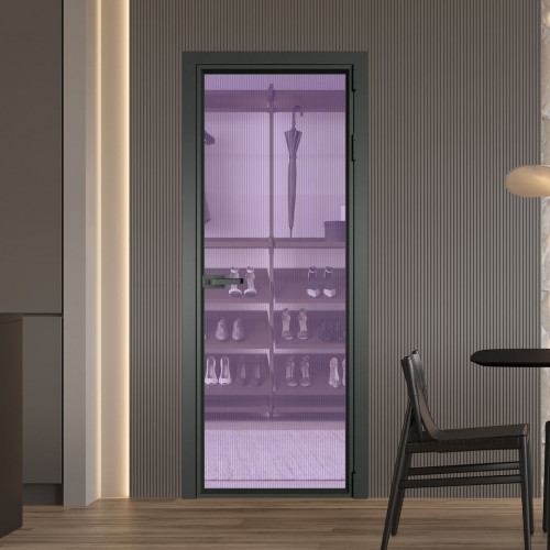Межкомнатная дверь ProfilDoors 1 AV Мору фиолетовое профиль Серая ночь