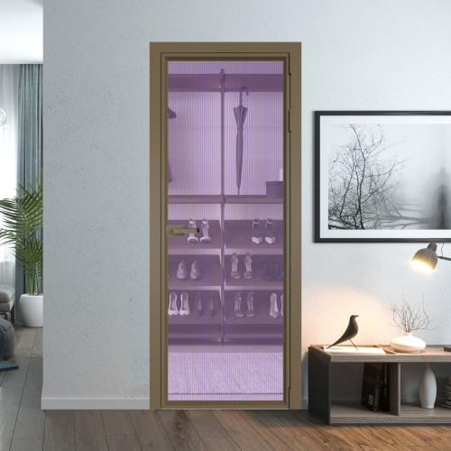 Межкомнатная дверь ProfilDoors 1 AV Мору фиолетовое профиль Шампань