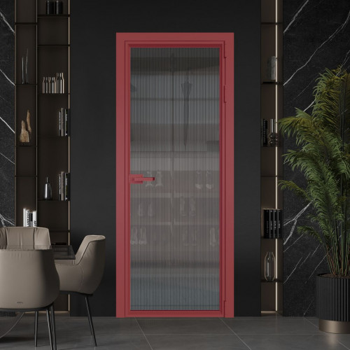 Межкомнатная дверь ProfilDoors 1 AV Мору тонированное профиль Красный антрацит