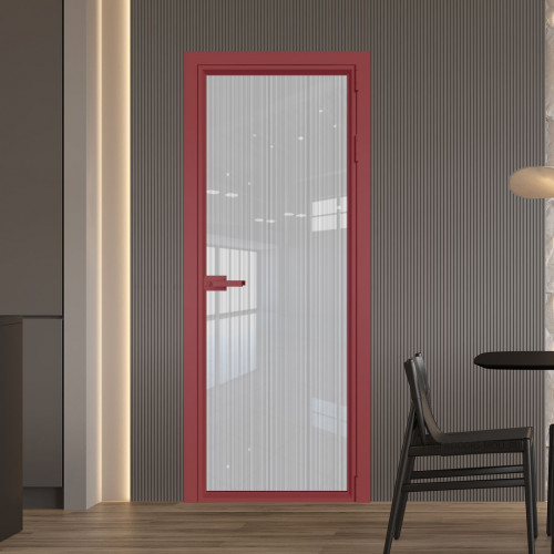 Межкомнатная дверь ProfilDoors 1 AV.O Узор Страйп профиль Красный антрацит