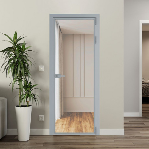 Межкомнатная дверь ProfilDoors 1 AX.O Комфорт нейтрал профиль Серебро