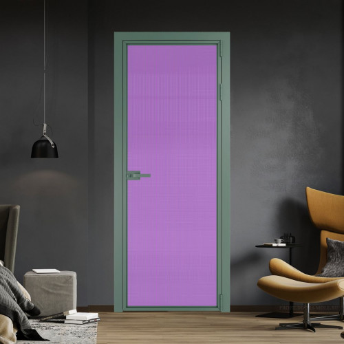 Межкомнатная дверь ProfilDoors 1 AX Кризет фиолетовое профиль Зеленый воск