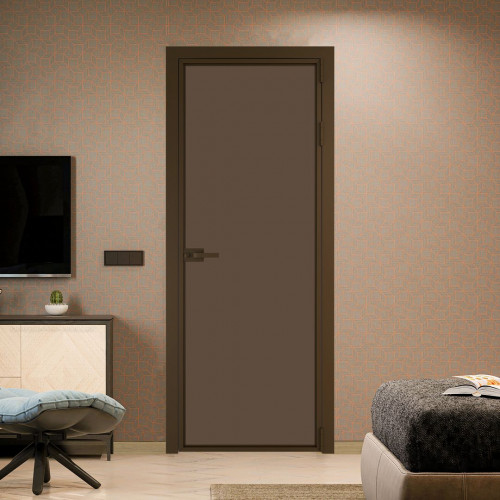 Межкомнатная дверь ProfilDoors 1 AX Монохром гляссе триплекс профиль Деорэ