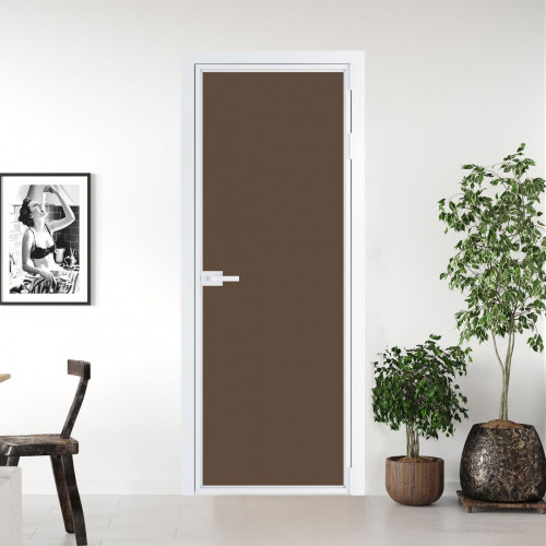 Межкомнатная дверь ProfilDoors 1 AX Монохром гляссе триплекс профиль Вайт