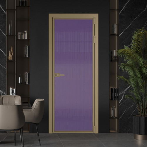 Межкомнатная дверь ProfilDoors 1 AX Мору фиолетовое профиль Шампань
