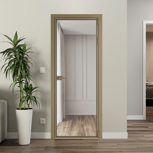 Межкомнатная дверь ProfilDoors 1 AX Прозрачное профиль Шампань