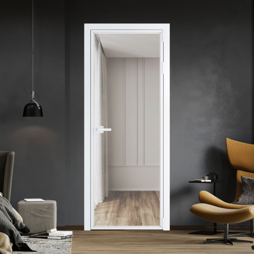 Межкомнатная дверь ProfilDoors 1 AX.O Прозрачное профиль Вайт