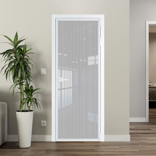 Межкомнатная дверь ProfilDoors 1 AX Узор Страйп профиль Вайт