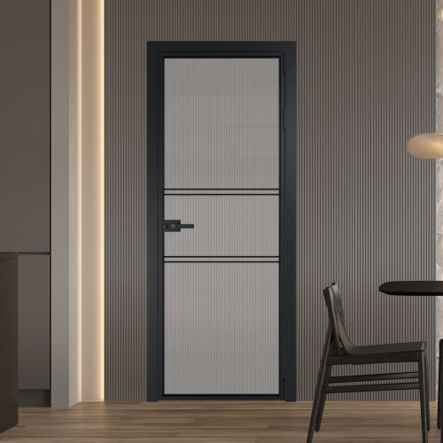 Межкомнатная дверь ProfilDoors 2 AX Кризет профиль Черный матовый