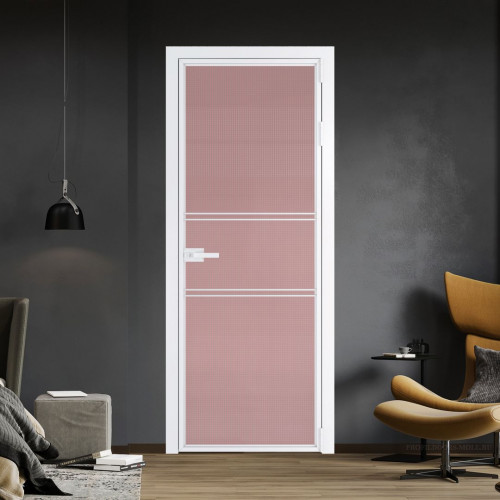 Межкомнатная дверь ProfilDoors 2 AX.O Кризет розовое профиль Вайт