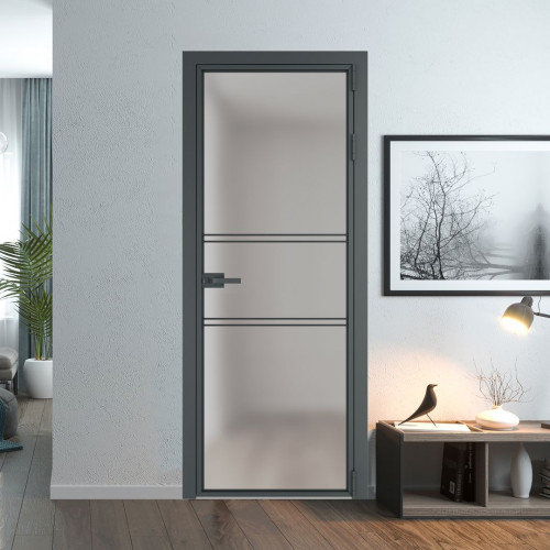 Межкомнатная дверь ProfilDoors 2 AX Матовое профиль Серая ночь
