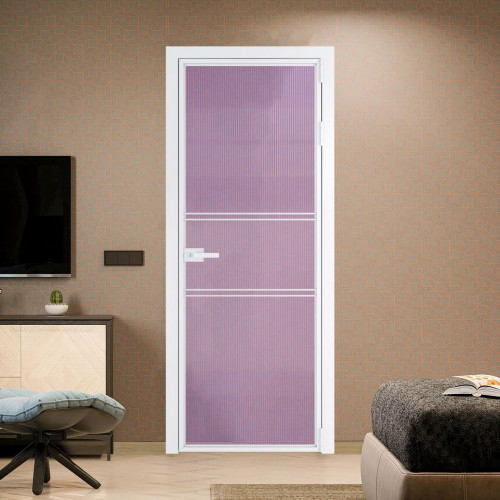 Межкомнатная дверь ProfilDoors 2 AX Мору фиолетовое профиль Вайт